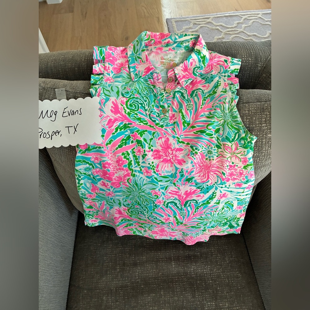 Lilly Pulitzer ruffled top